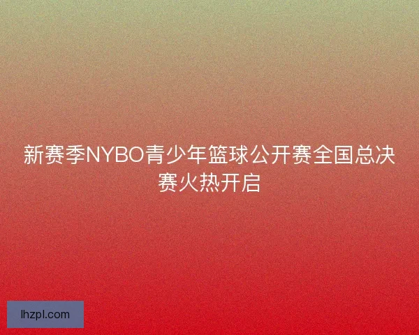 新赛季NYBO青少年篮球公开赛全国总决赛火热开启